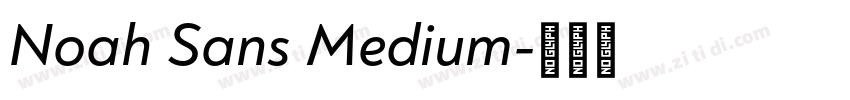 Noah Sans Medium字体转换